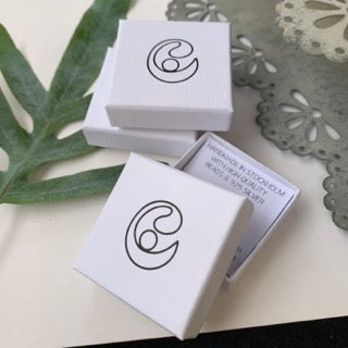 MINI CLOUD Studs - Transparent Silvergrå