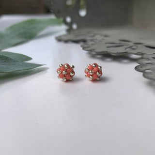 MINI CLOUD Studs - Aprikosrosa