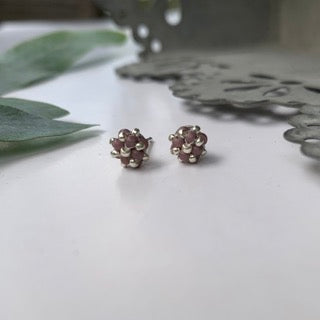 MINI CLOUD Studs - Ljung Lila