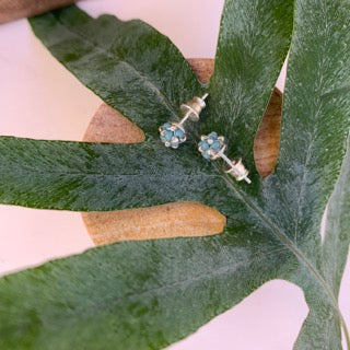 MINI CLOUD Studs - Ljus Blå