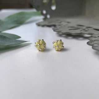 MINI CLOUD Studs - Ljus Gul