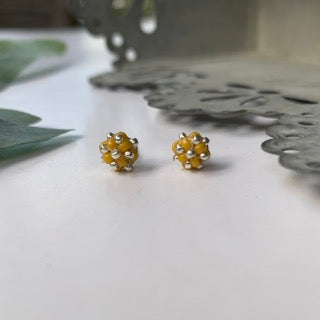 MINI CLOUD Studs - Varm Gul