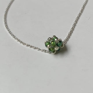 Halsband MINI CLOUD transparent grön