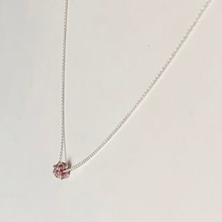 Halsband MINI CLOUD transparent cerise