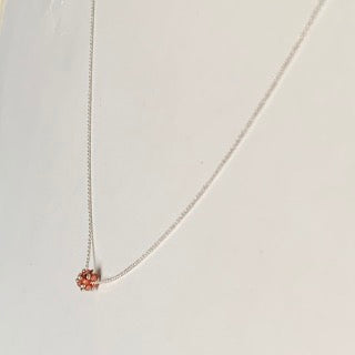 Halsband MINI CLOUD transparent röd