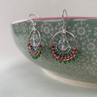 Örhängen REBORN CRYSTAL Hoops