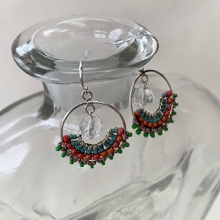 Örhängen REBORN CRYSTAL Hoops