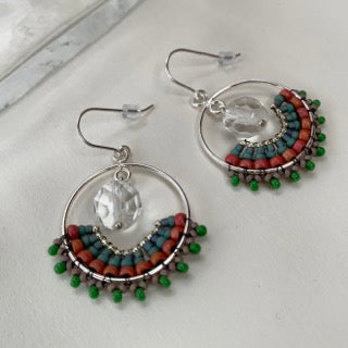 Örhängen REBORN CRYSTAL Hoops