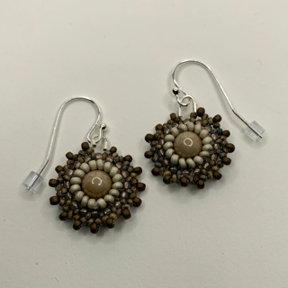 Örhängen SPRING sand/matt silver