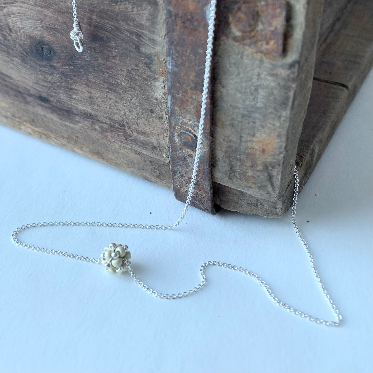 Halsband MINI CLOUD - Matt silver