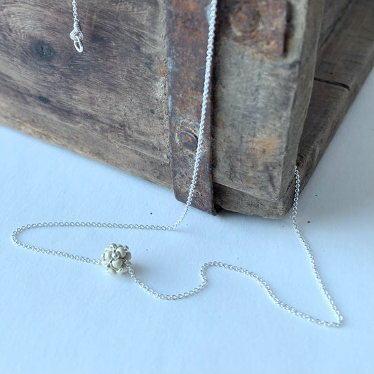 Halsband MINI CLOUD - Matt silver